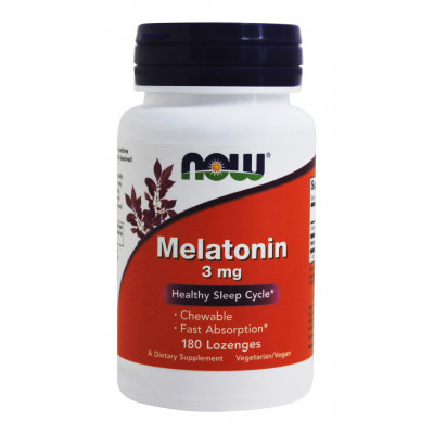 Мелатонін NOW Melatonin 3 мг веганські капсули (180 caps) Мелатонін NOW Melatonin 3 мг веганські капсули (180 caps)