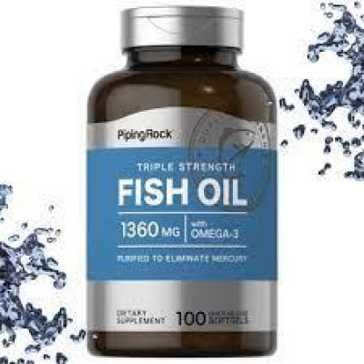 Витамины и минералы Piping Rock Tripl Strength Fish Oil 1360 мг (100caps) Витамины и минералы Piping Rock Tripl Strength Fish Oil 1360 мг (100caps)