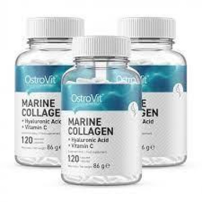 Для Суставов и Связок OstroVit - Marine Collagen + Hyaluronic Acid + Vitamin C (120caps) Для Суставов и Связок OstroVit - Marine Collagen + Hyaluronic Acid + Vitamin C (120caps)
