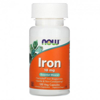 Витамины и минералы NOW Iron 18 mg (120 caps) Витамины и минералы NOW Iron 18 mg (120 caps)