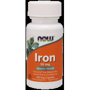 Витамины и минералы NOW Iron 18 mg (120 caps)
