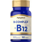 Piping Rock B Complex Plus Vitamin B-12 (180 Tab)