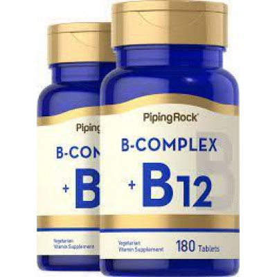 Piping Rock B Complex Plus Vitamin B-12 (180 Tab) Piping Rock B Complex Plus Vitamin B-12 (180 Tab)