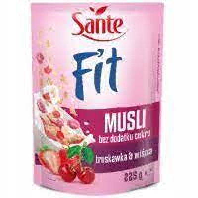 Гранола Sante Granola Fit (300 g) з полуницею та вишнею Гранола Sante Granola Fit (300 g) з полуницею та вишнею