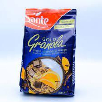 Гранола Sante Granola Fit (300 g) з бельгійським шоколадом та апельсином Гранола Sante Granola Fit (300 g) з бельгійським шоколадом та апельсином