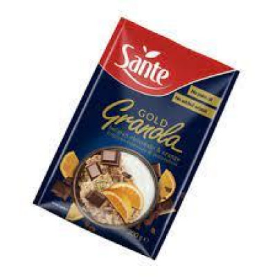 Гранола Sante Granola Fit (300 g) з бельгійським шоколадом та апельсином Гранола Sante Granola Fit (300 g) з бельгійським шоколадом та апельсином