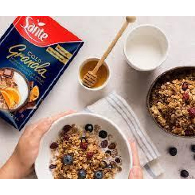 Гранола Sante Granola Fit (300 g) з бельгійським шоколадом та апельсином Гранола Sante Granola Fit (300 g) з бельгійським шоколадом та апельсином