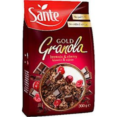 Гранола Sante Granola Fit (300 g) Brownie & Cherry Гранола Sante Granola Fit (300 g) Brownie & Cherry