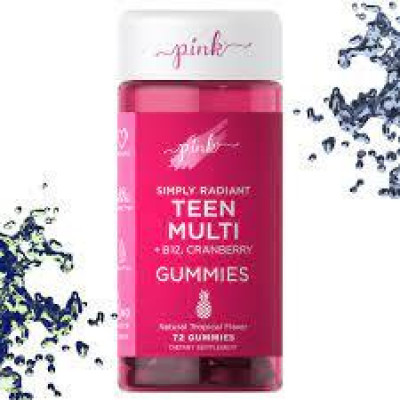 Витамины для детей Pink Teen Girl Multi + B-12 & Cranberry (72 Gummies) Витамины для детей Pink Teen Girl Multi + B-12 & Cranberry (72 Gummies)