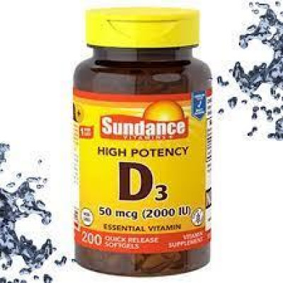 Витамины и минералы Sundance Vitamins D3 50 mcg (2000 IU) (200 softgels) Витамины и минералы Sundance Vitamins D3 50 mcg (2000 IU) (200 softgels)
