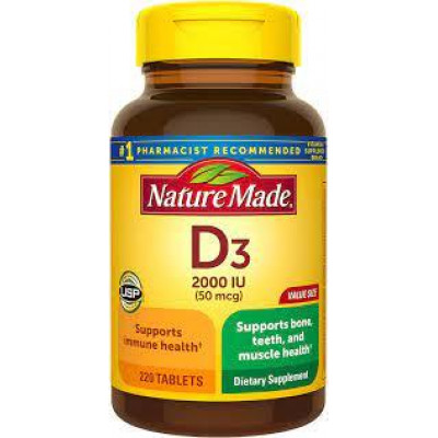 Витамины и минералы Nature Made витамин D3 2000 IU (250 tab) Витамины и минералы Nature Made витамин D3 2000 IU (250 tab)