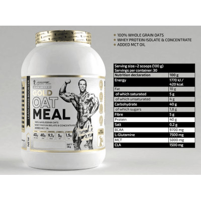 Kevin Levrone Gold Oat Meal 2500 g (40% білка + складні вуглеводи + 1,8г цукру) Kevin Levrone Gold Oat Meal 2500 g (40% білка + складні вуглеводи + 1,8г цукру)