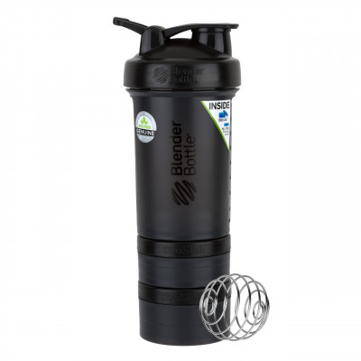 Шейкер спортивний BlenderBottle ProStak 22oz/650ml з 2-ма контейнерами Black (Original) Шейкер спортивний BlenderBottle ProStak 22oz/650ml з 2-ма контейнерами Black (Original)