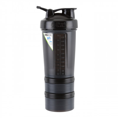 Шейкер спортивний BlenderBottle ProStak 22oz/650ml з 2-ма контейнерами Black (Original) Шейкер спортивний BlenderBottle ProStak 22oz/650ml з 2-ма контейнерами Black (Original)