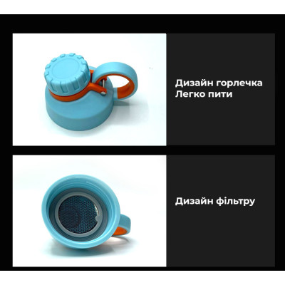 Пляшка для води CASNO 500 мл KXN-1234 Блакитна Пляшка для води CASNO 500 мл KXN-1234 Блакитна