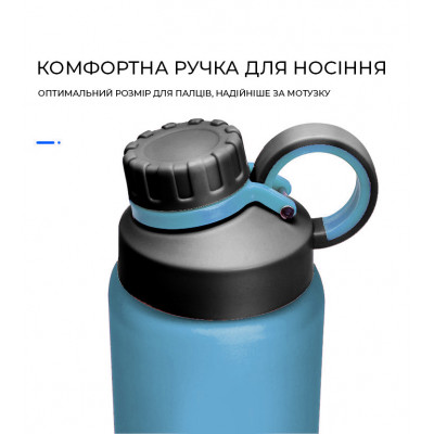 Пляшка для води CASNO 1000 мл KXN-1243 Синя Пляшка для води CASNO 1000 мл KXN-1243 Синя