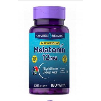 Витамины и минералы Nature's Reward Melatonin 12 mg ( 180 tablets) Витамины и минералы Nature's Reward Melatonin 12 mg ( 180 tablets)