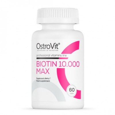 Витамины и Минералы OstroVit Biotin 10.000 Max 60 tabs Витамины и Минералы OstroVit Biotin 10.000 Max 60 tabs