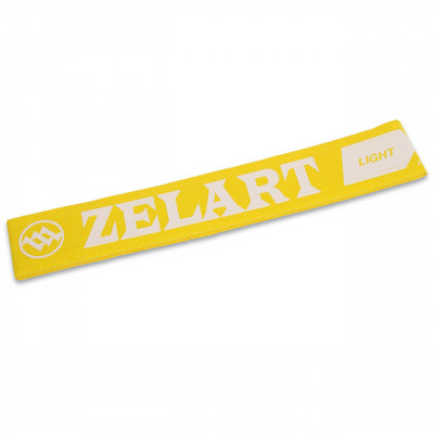 Лента сопротивления ZELART (S) (полиэстер, латекс, р-р 600х50мм, жовтий) Лента сопротивления ZELART (S) (полиэстер, латекс, р-р 600х50мм, жовтий)