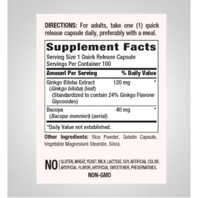 Витамины и минералы Piping Rock Ginkgo Biloba 120 mg (100 caps) Витамины и минералы Piping Rock Ginkgo Biloba 120 mg (100 caps)