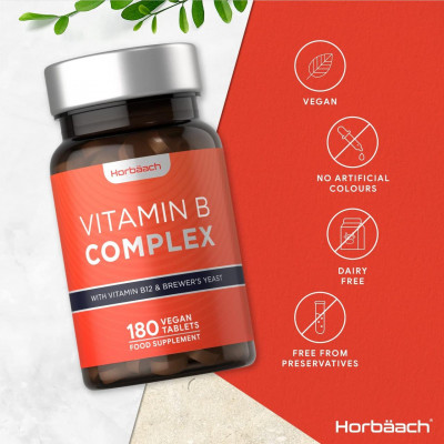 Horbaach Vitamin B Complex (180 tabs) Horbaach Vitamin B Complex (180 tabs)