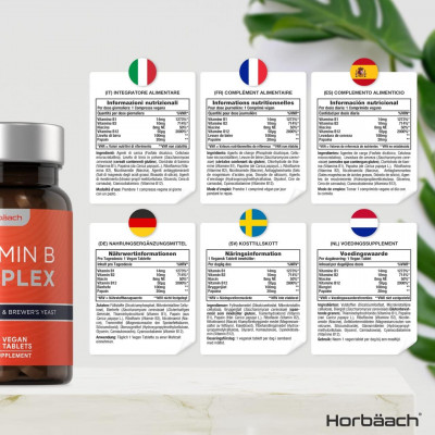 Horbaach Vitamin B Complex (180 tabs) Horbaach Vitamin B Complex (180 tabs)