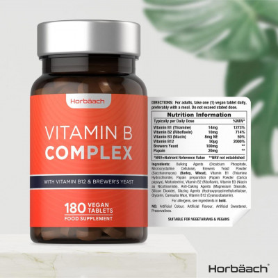 Horbaach Vitamin B Complex (180 tabs) Horbaach Vitamin B Complex (180 tabs)