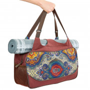 Сумка для фитнеса и йоги KINDFOLK Yoga bag SP-Sport темно-синий-фиолетовый