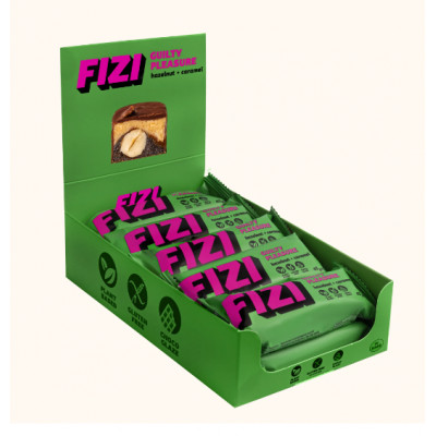 Батончик шоколадный "HAZELNUT + CARAMEL" 45 Г FIZI Батончик шоколадный "HAZELNUT + CARAMEL" 45 Г FIZI
