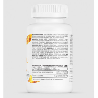 OstroVit Magnesium + Vitamin D3 2000 IU + B6 120 табл OstroVit Magnesium + Vitamin D3 2000 IU + B6 120 табл