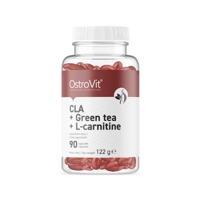 Жиросжигатель OstroVit - CLA + Green Tea + L-Carnitine (90 капсул) Жиросжигатель OstroVit - CLA + Green Tea + L-Carnitine (90 капсул)