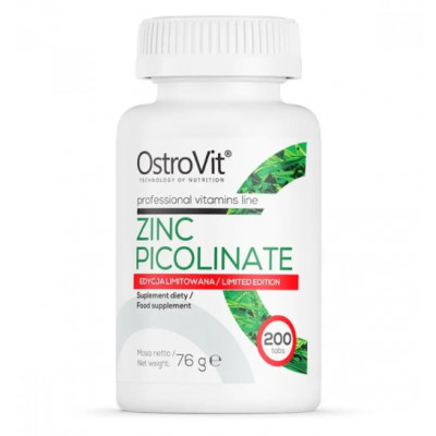 OstroVit Zinc Picolinate 200 таблеток, цинк пиколинат OstroVit Zinc Picolinate 200 таблеток, цинк пиколинат