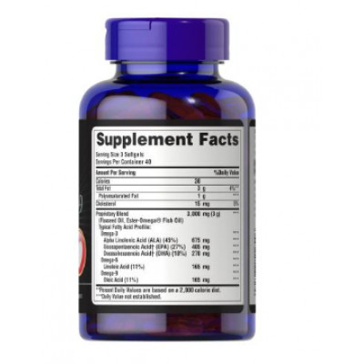 Puritan's Pride Triple Omega 3 6 9 Fish Flax Borage Oils - (120 Softgels) Puritan's Pride Triple Omega 3 6 9 Fish Flax Borage Oils - (120 Softgels)