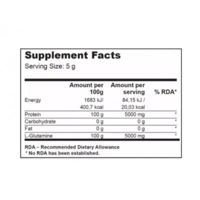 Глютамин BioTech 100% L-Glutamine (240 g) Глютамин BioTech 100% L-Glutamine (240 g)