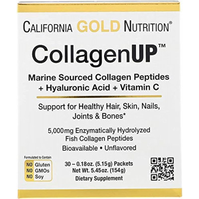 Для Суставов и Связок California Gold Nutrition CollagenUP, (206 г. пакет) Для Суставов и Связок California Gold Nutrition CollagenUP, (206 г. пакет)