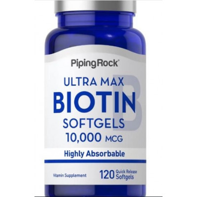 Piping Rock Biotin 10,000 (120softgels) Piping Rock Biotin 10,000 (120softgels)