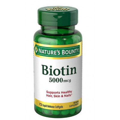 Вітаміни та мінерали NB Biotin 5000mcg (72Softgels) Вітаміни та мінерали NB Biotin 5000mcg (72Softgels)