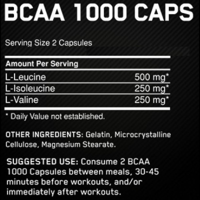 Optimum Nutrition BCAA 1000 (200 caps) Optimum Nutrition BCAA 1000 (200 caps)