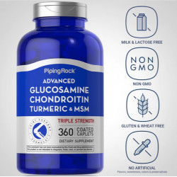 Piping Rock Advanced Triple Strength Glucosamine Chondroitin MSM(360 caps)