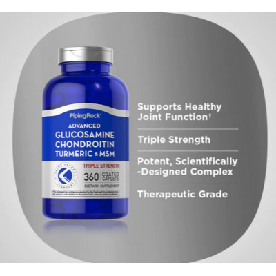 Piping Rock Advanced Triple Strength Glucosamine Chondroitin MSM(360 caps) Piping Rock Advanced Triple Strength Glucosamine Chondroitin MSM(360 caps)