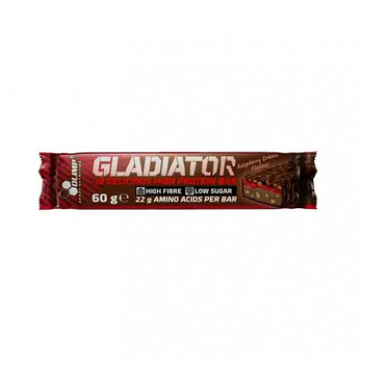 Протеиновый батончик olimp Gladiator Bar (60 g Raspberry dream) Протеиновый батончик olimp Gladiator Bar (60 g Raspberry dream)