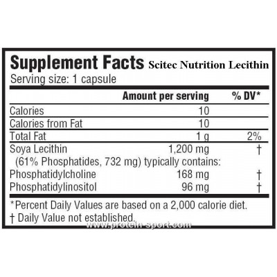 Вимтамины и минералы Scitec Nutrition Lecithin (100 caps) Вимтамины и минералы Scitec Nutrition Lecithin (100 caps)
