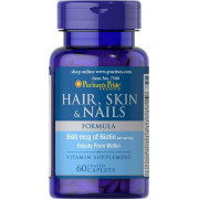 Витамины и Минералы Puritan's Pride Hair, Skin & Nails Formula Type 1 and 3 Collagen (60 таб.)