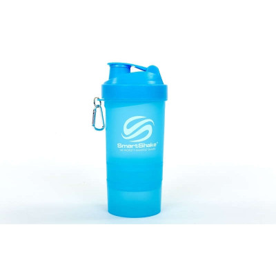 Шейкер 3-х камерный для спортивного питания SMART SHAKER SLIM FI-6388 (400+100мл синий) Шейкер 3-х камерный для спортивного питания SMART SHAKER SLIM FI-6388 (400+100мл синий)