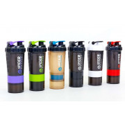 Шейкер 3-х камерный для спортивного питания SPIDER BOTTLE FI-6389 (500+100мл, белый)