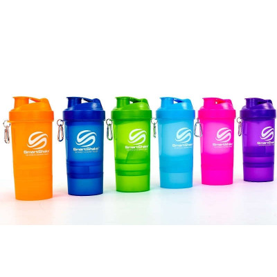 Шейкер 3-х камерный для спортивного питания SMART SHAKER SLIM FI-6388 (400+100мл фиолетовый) Шейкер 3-х камерный для спортивного питания SMART SHAKER SLIM FI-6388 (400+100мл фиолетовый)